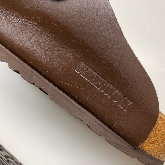 Birkenstock Boston Natural Leather On Clogs Black Mens Size 43 EU - Picture 2 of 11